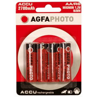AgfaPhoto NiMh Mignon 2700 mAh Wiederaufladbarer Akku Nickel-Metallhydrid (NiMH)