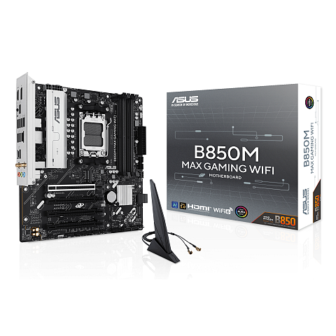 ASUS B850M MAX GAMING WIFI AMD B850 Sockel AM5 micro ATX
