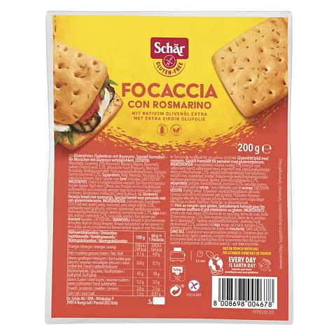 Dr. Schär Focaccia con rosmarino