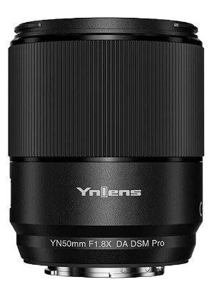 Yongnuo YN-50MM F1.8X DA DSM PRO Kameraobjektiv MILC Objektiv mit festem Fokus Schwarz