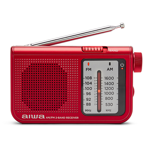 Aiwa RS-55RD Radio Persönlich Analog Rot