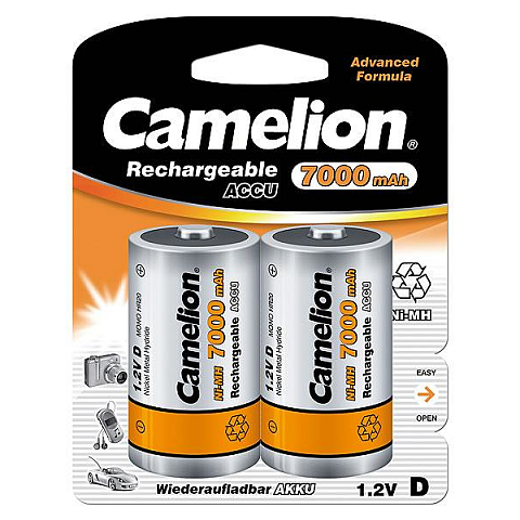 Camelion NH-D7000BP2 Wiederaufladbarer Akku D Nickel-Metallhydrid (NiMH)