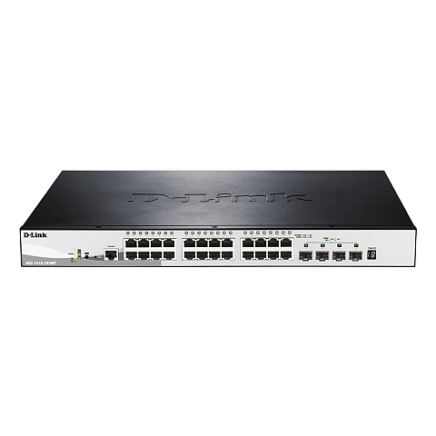 D-Link DGS-1510-28XMP Managed L2/L3 Gigabit Ethernet (10/100/1000) Power over Ethernet (PoE) Schwarz, Grau