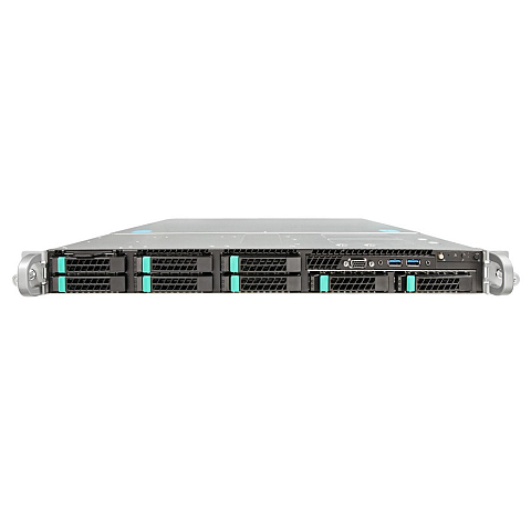 Intel R1208WT2GSR Server-Barebone Intel® C612 LGA 2011-v3 Rack (1U) Schwarz, Silber