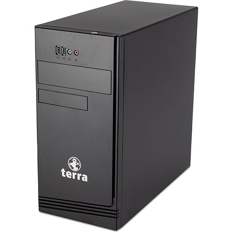 TERRA EU1001355 PC Intel® Core™ i3 i3-12100 8 GB DDR4-SDRAM 500 GB SSD Windows 11 Home Mini Tower Schwarz