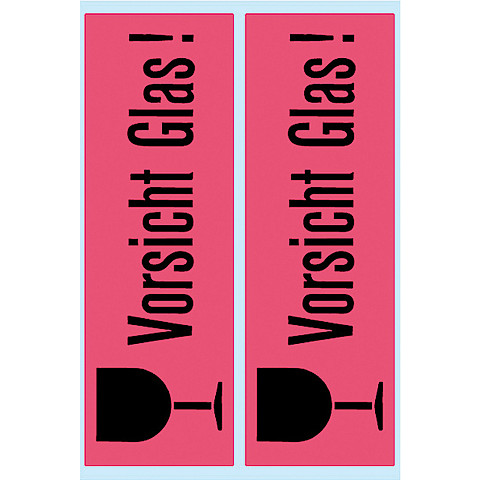 HERMA 5739 selbstklebendes Etikett Rechteck Permanent Schwarz, Pink 10 Stück(e)