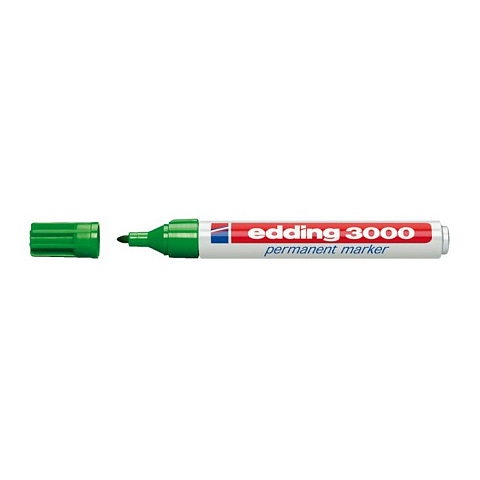 Edding 3000 Permanent-Marker Grün 10 Stück(e)