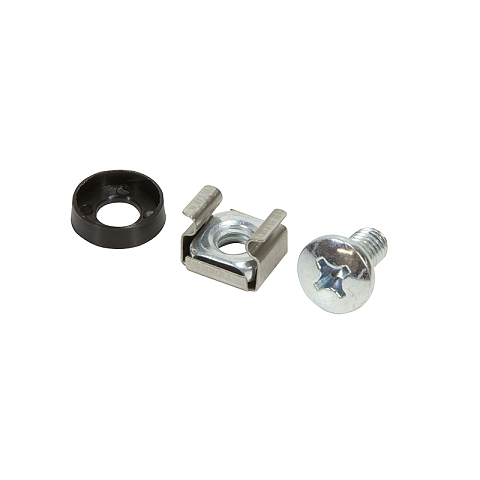 LogiLink AC0111 Montage-Kit Schwarz, Silber Kunststoff, Zink Stahl