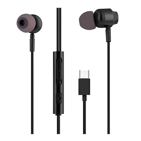 T'nB C-Buds Kopfhörer Kabelgebunden im Ohr Anrufe/Musik USB Typ-C Schwarz