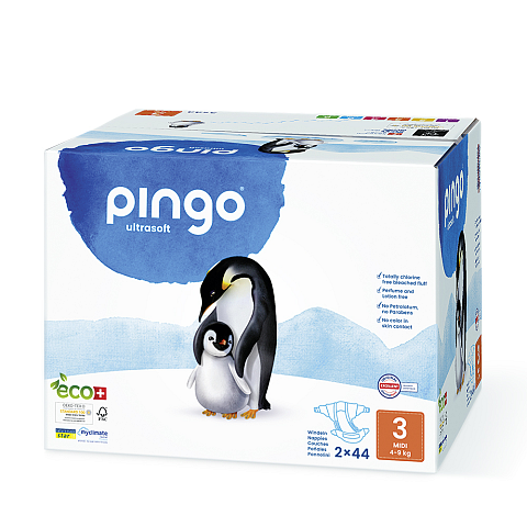 Pingo PI_0301 Wegwerfwindel Junge/Mädchen 3 88 Stück(e)