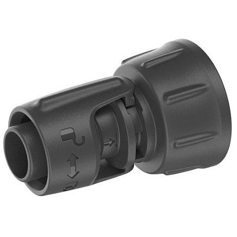 Gardena 13222-20 Anschlussteil für Wasserschlauch Hahnanschluss Kunststoff Schwarz 1 Stück(e)