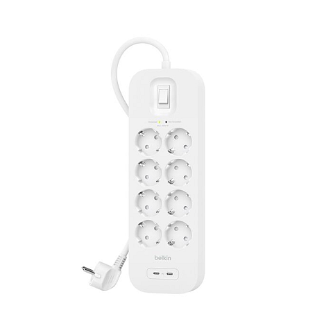 Belkin SRB004VF2M Weiß 8 AC-Ausgänge 2 m