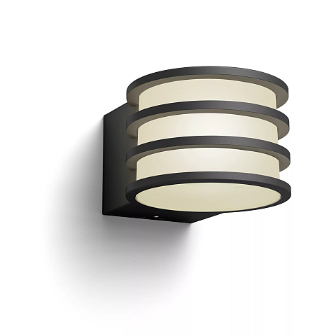 Philips Hue White Lucca Outdoor Wandleuchte anthrazit