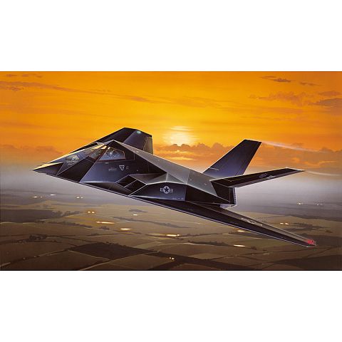 Italeri F-117A Nighthawk Starrflügelflugzeug-Modell Montagesatz 1:72