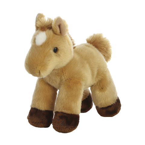 Aurora Mini Flopsies Prancer Light Brown Horse 20cm