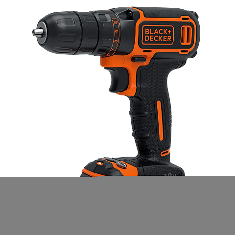 Black & Decker BDCDC18K-QW Bohrmaschine Ohne Schlüssel Schwarz, Orange