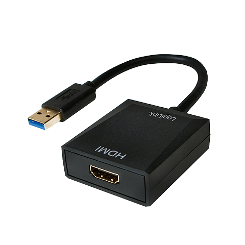 LogiLink UA0233 USB-Grafikadapter 1920 x 1080 Pixel Schwarz