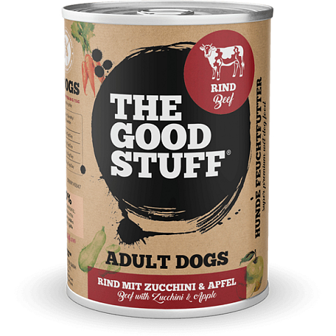 The Goodstuff TGS10017.1 Hunde-Dosenfutter Rind, Zucchini Adult 800 g