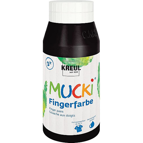 KREUL 23212 Abwaschbare Fingerfarbe Schwarz