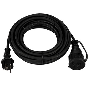 REV 0065109 Verlängerungskabel 10 m 1 AC-Ausgänge Drinnen/Draußen Schwarz
