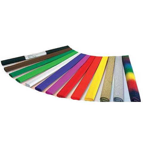 Folia 250x50cm 32g/m² Krepppapier Schwarz