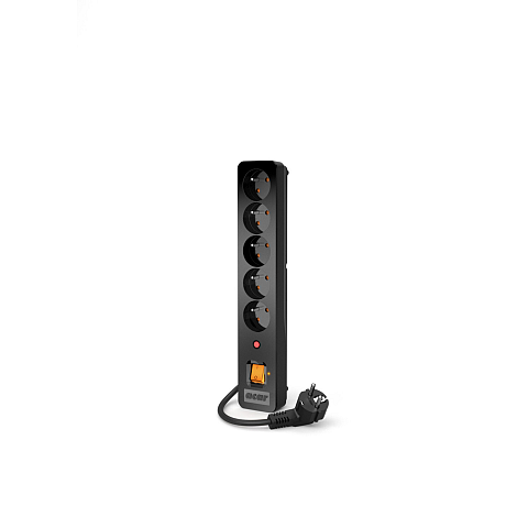 ACAR X5 Schwarz 5 AC-Ausgänge 230 V 1,5 m