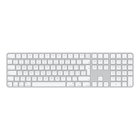 Apple Magic Tastatur Universal USB + Bluetooth QWERTZ Schweiz Weiß