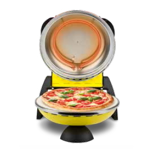 G3 Ferrari Delizia Pizzamacher/Ofen 1 Pizza/Pizzen 1200 W Schwarz, Gelb