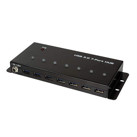 LogiLink UA0317 Schnittstellen-Hub USB 3.2 Gen 1 (3.1 Gen 1) Type-B 5000 Mbit/s Schwarz