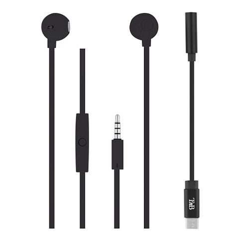 T'nB Sweet Kopfhörer Kabelgebunden im Ohr Anrufe/Musik USB Typ-C Schwarz