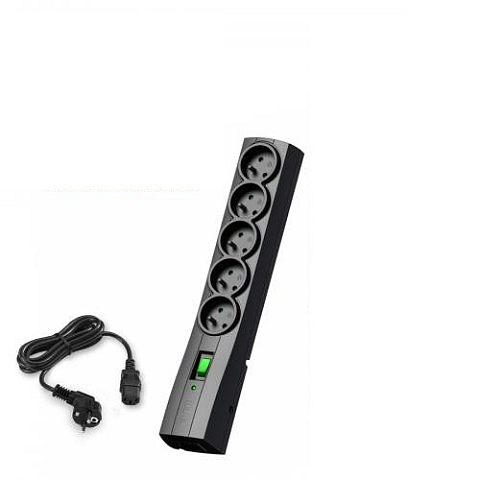 Ever Variant 2m Schwarz 5 AC-Ausgänge 250 V