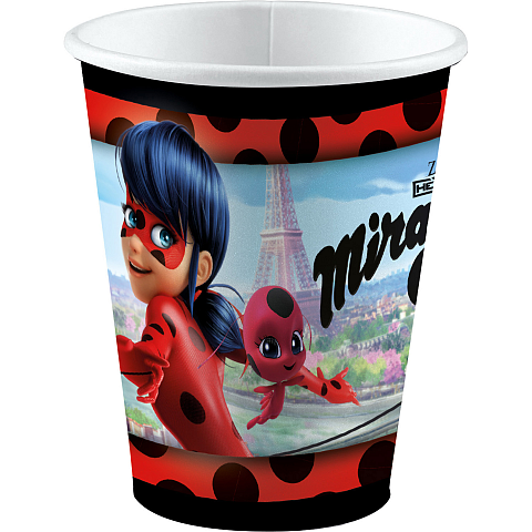 Amscan Pappbecher Ladybug Miraculous