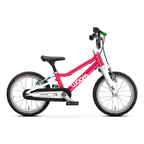 WOOM GO 2 Stadtrad Aluminium Schwarz, Pink, Weiß