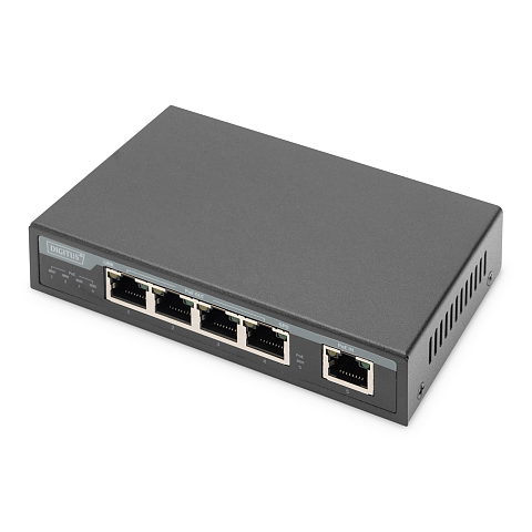 Digitus 4-Port Gigabit 4PPoE Extender, 802.3at, 60 W