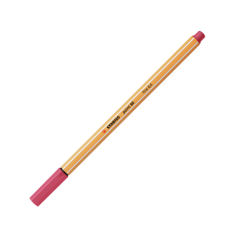 STABILO point 88 Fineliner Rot 1 Stück(e)