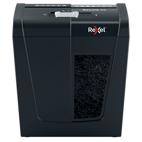 Rexel Secure S5 Aktenvernichter Streifenzerkleinerung 68 dB Schwarz