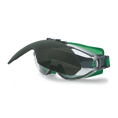 Uvex 9302045 Schutzbrille/Sicherheitsbrille Grün, Schwarz