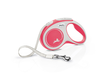 Flexi New Comfort S Tape 5 m Rot Hund Rückziehbare Leine