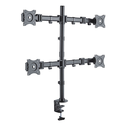 PureMounts PM-OFFICE-04 Flachbildschirm-Tischhalterung 68,6 cm (27") Tisch/Bank Schwarz