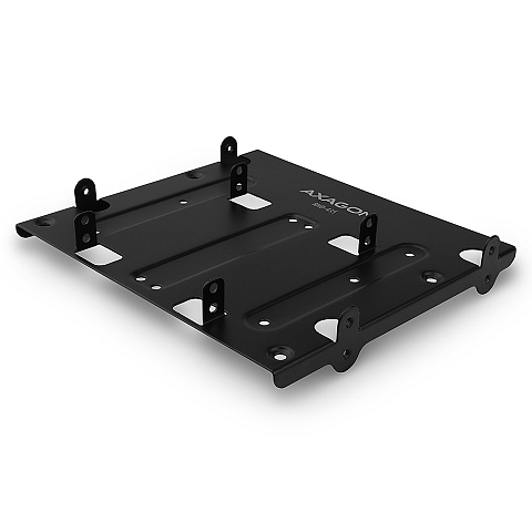 Axagon RHD‑435 Metallhalter für 4× 2,5" oder 2× 2,5" HDD/SSD plus 1× 3,5" HDD in 5,25" Schacht