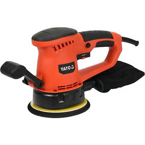 Yato YT-82207 Tragbares Schleifgerät Exzenterschleifer 13000 RPM Schwarz, Orange 450 W