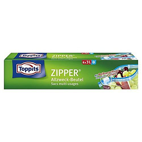 Toppits 209870 Paket Packaging pouch Durchscheinend 8 Stück(e)