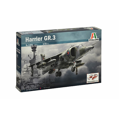 Italeri Harrier Gr. 3 Starrflügelflugzeug-Modell Montagesatz 1:72