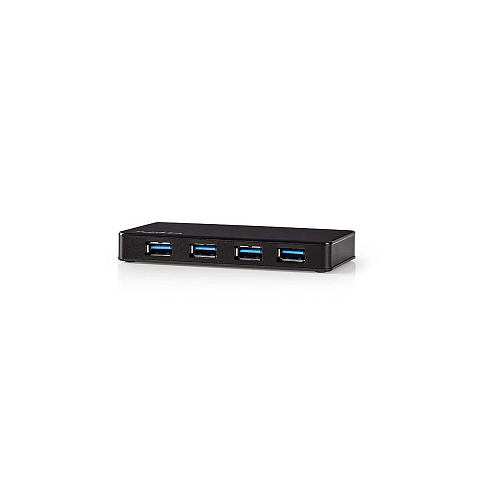 Nedis UHUBU3420BK Schnittstellen-Hub USB 3.2 Gen 1 (3.1 Gen 1) Micro-B Schwarz