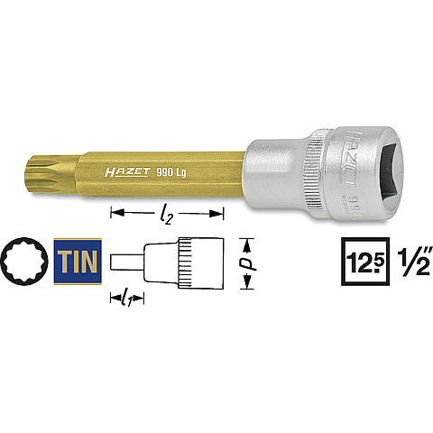 HAZET 990LG-9 Steckschlüsselaufsatz 1 Stück(e)