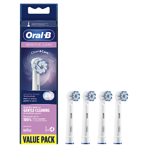 Oral-B Sensitive Clean 80339545 Elektrischer Zahnbürstenkopf 4 Stück(e) Weiß