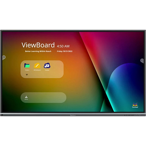 Viewsonic IFP8650-5F Interaktives Whiteboard 2,18 m (86") 3840 x 2160 Pixel Touchscreen Schwarz HDMI
