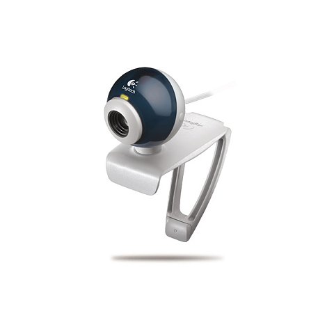 Logitech QuickCam Chat Webcam 640 x 480 Pixel USB Schwarz, Silber
