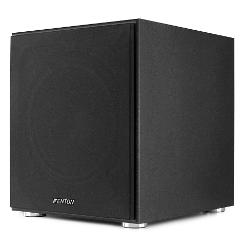 Fenton SHFS12B Schwarz Aktiver Subwoofer 400 W