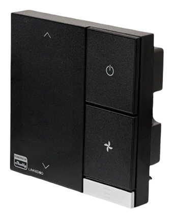 Shelly LinkedGo smartes HVAC- Thermostat Schwarz